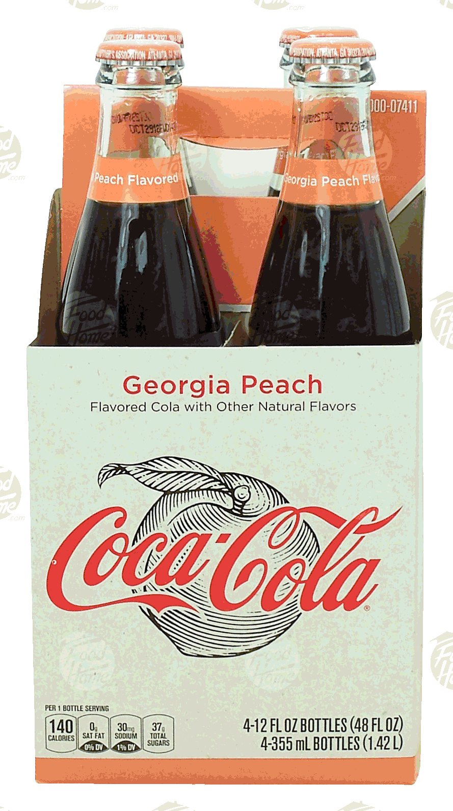 Coca-Cola Georgia Peach flavored cola cabonated soda, 12-fl. oz. Full-Size Picture